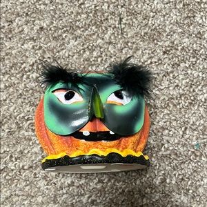 Whimsical Orange and Green Pumpkin Decor